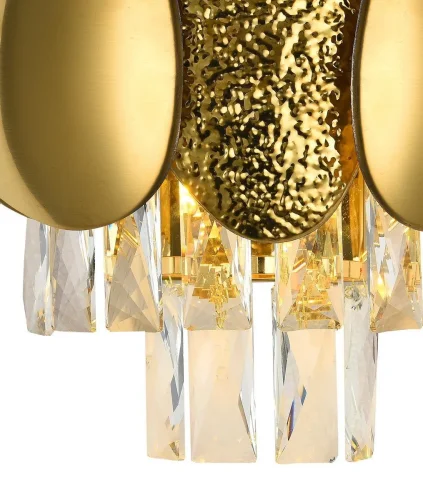 Бра CHIC 81437/1W GOLD Natali Kovaltseva прозрачный золотой на 2 лампы, основание золотое в стиле современный фото 3